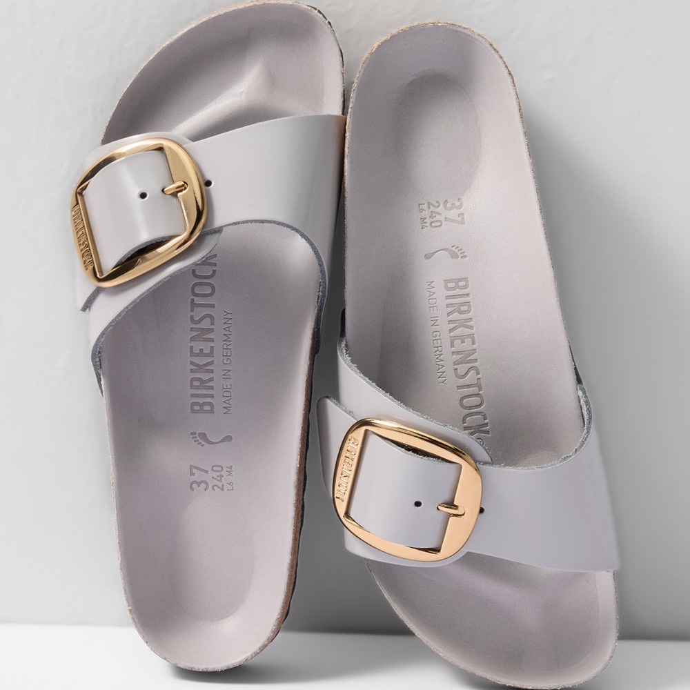 NWT Birkenstock Big Buckle Madrid High Shine Sandals